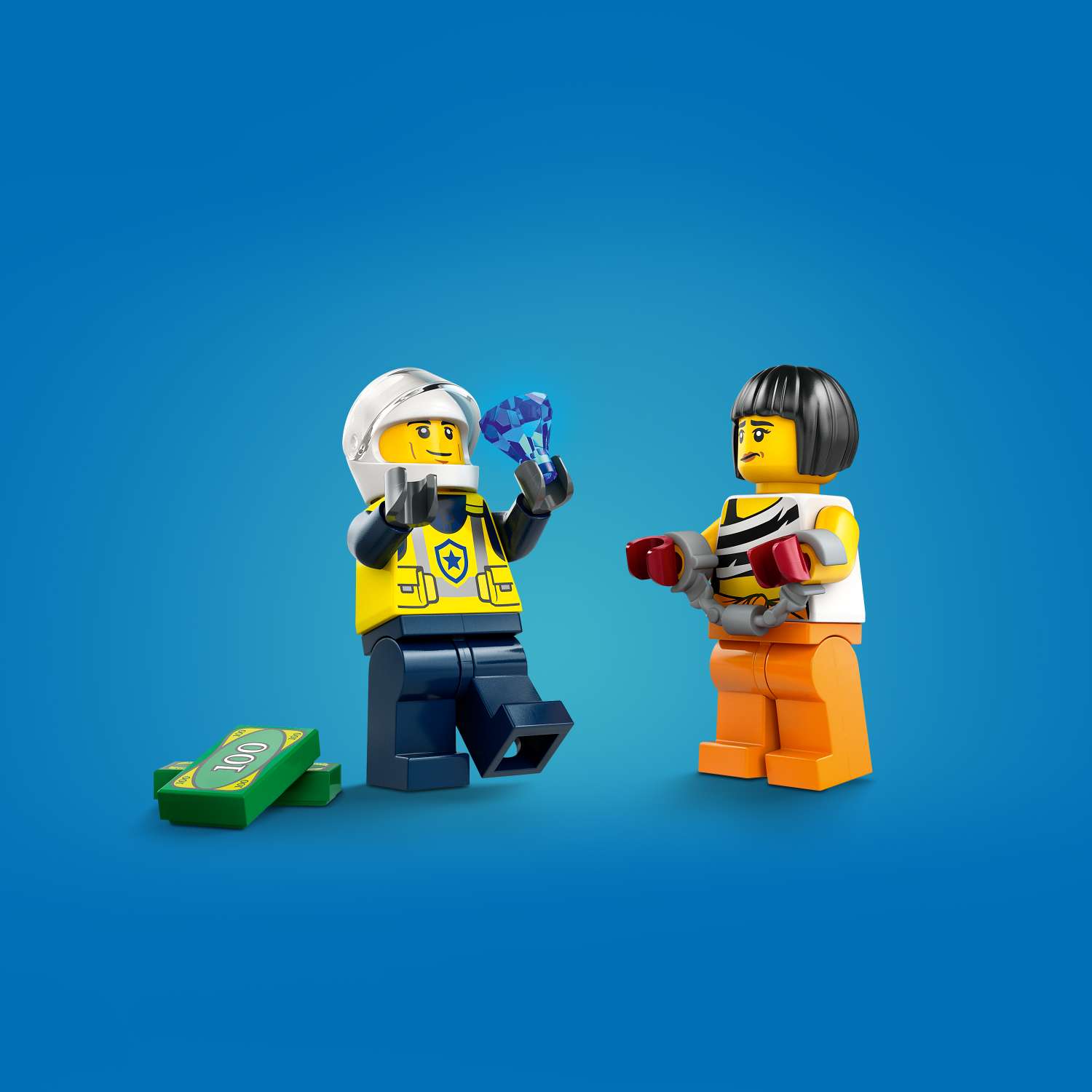 Конструктор LEGO City Погоня на полицейской машине и Маслкаре 60415 - фото 7