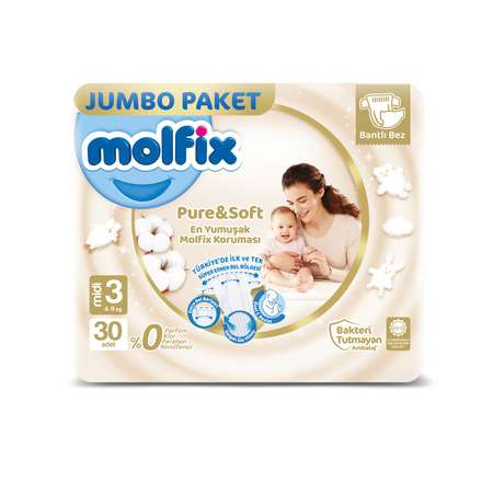 Подгузники Molfix 30 шт. 3