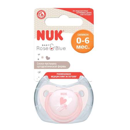 Пустышка Nuk от 0 мес.