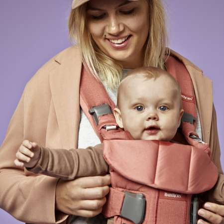 Рюкзак-переноска BabyBjorn One Cotton Mix Терракотовый