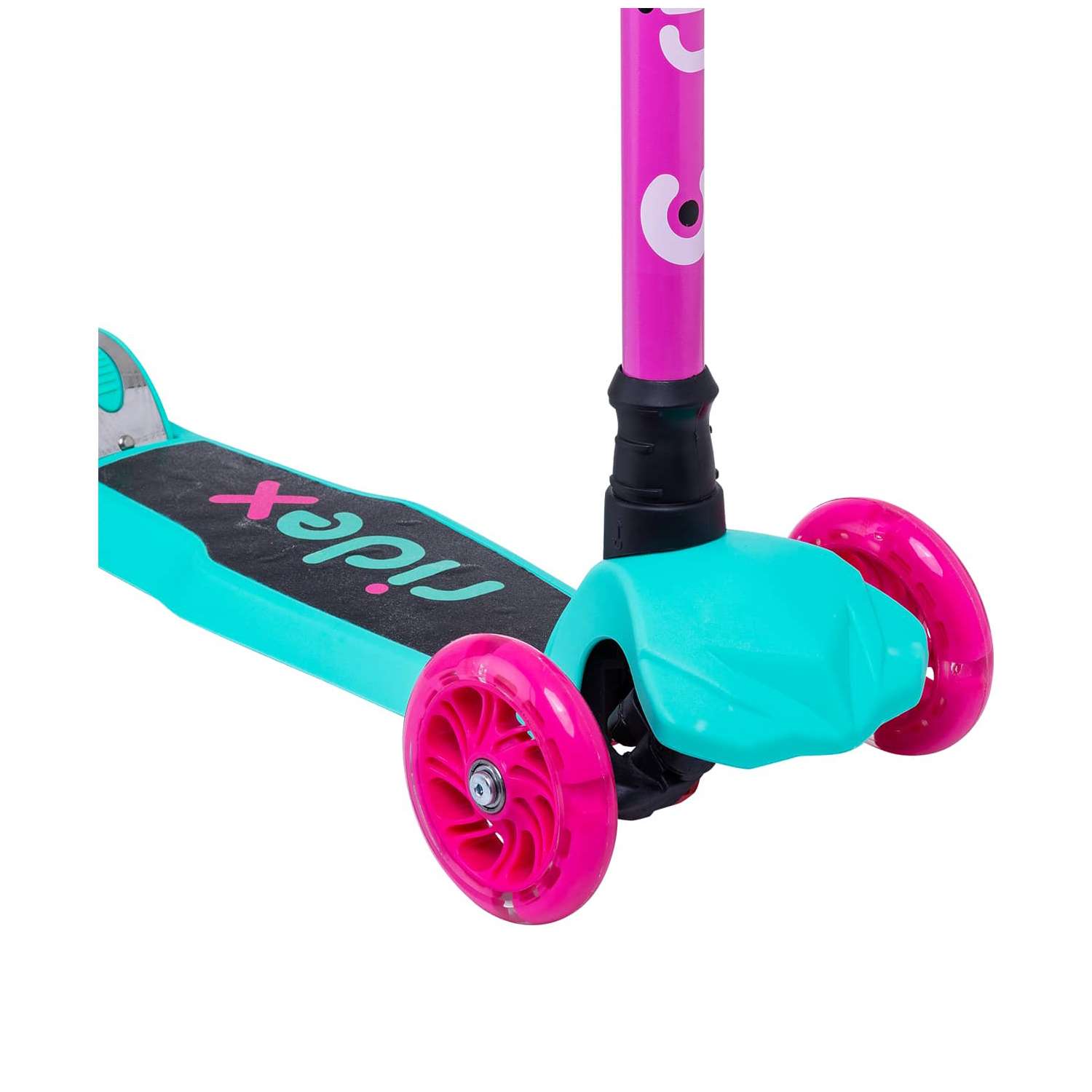 Самокат RIDEX трехколесный 3 wheels scooter Chip 120/80 pink/mint - фото 7