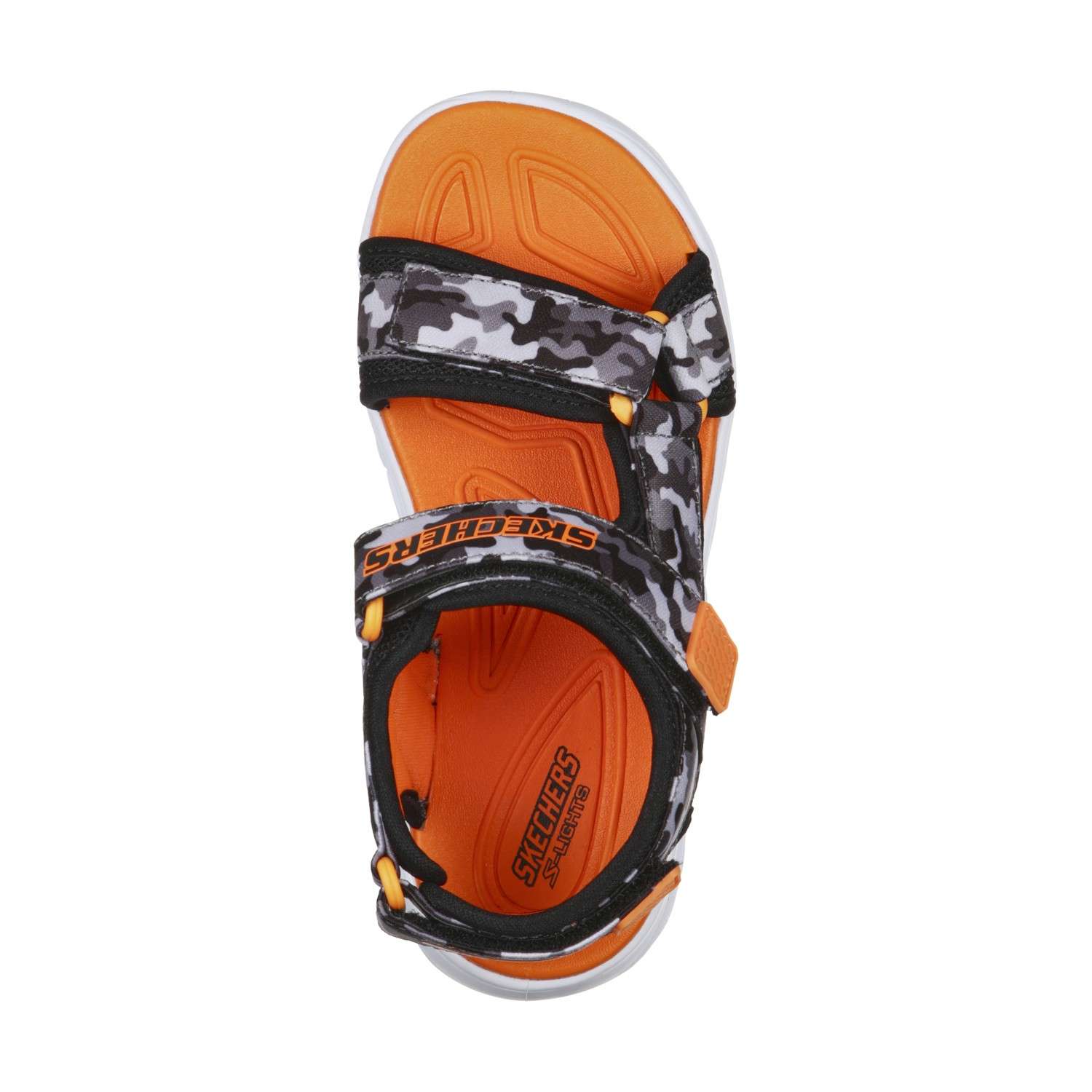 Skechers store sandals orange