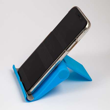 Держатель mObility универсальный для смартфона складной мини синий