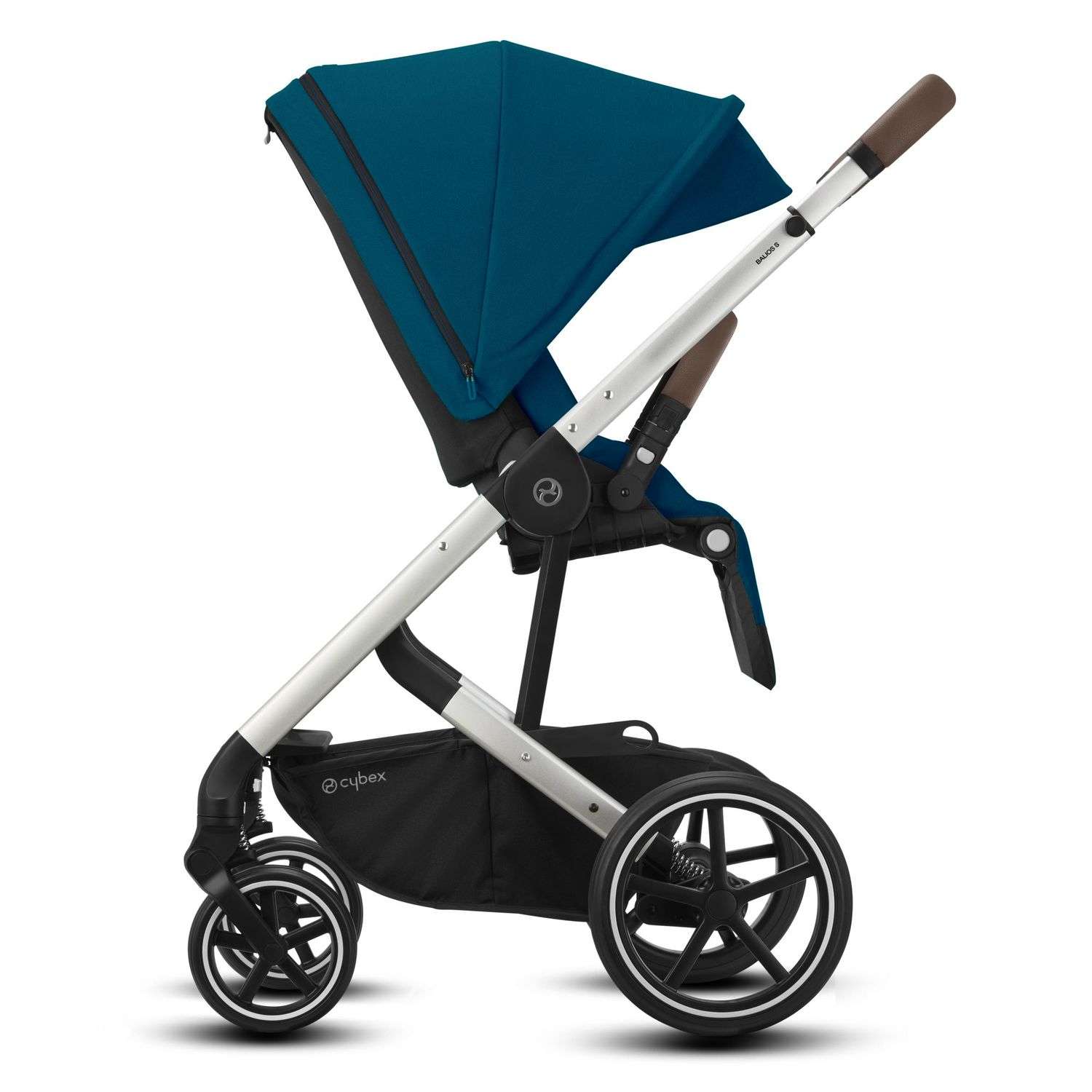 Коляска Cybex Balios S Lux SLV с дождевиком River Blue - фото 3