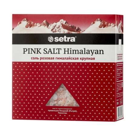 Соль Гималайская розовая Setra крупная 500 г