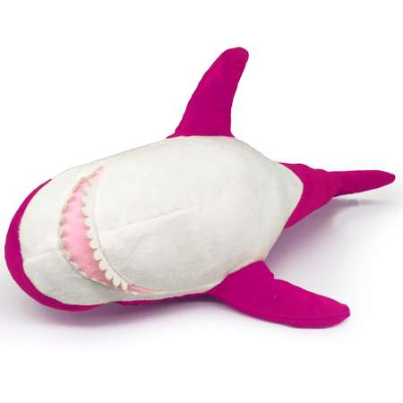 Мягкая игрушка МАЛЬВИНА Акула 50 см фуксия