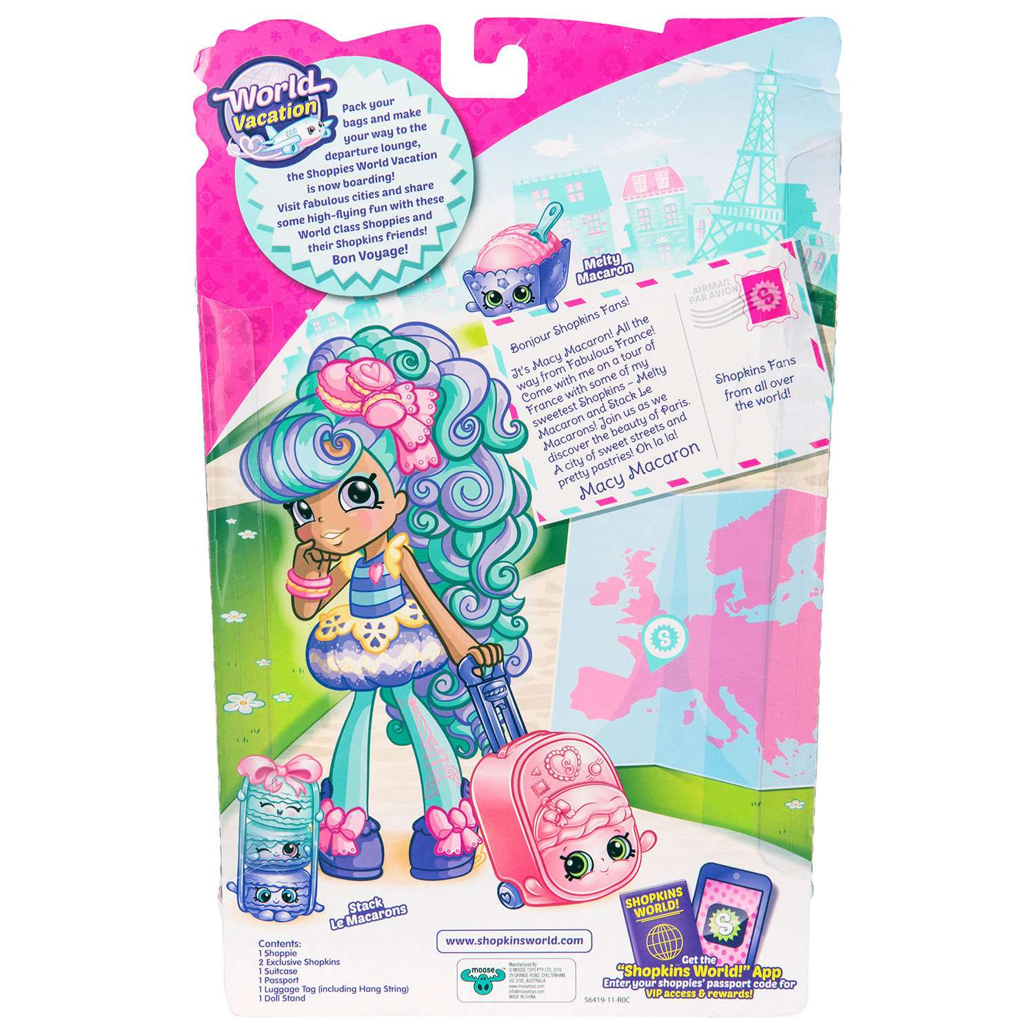 Кукла Shopkins Shoppies Мари Макарун Путешествие в Европу 56419 - фото 5