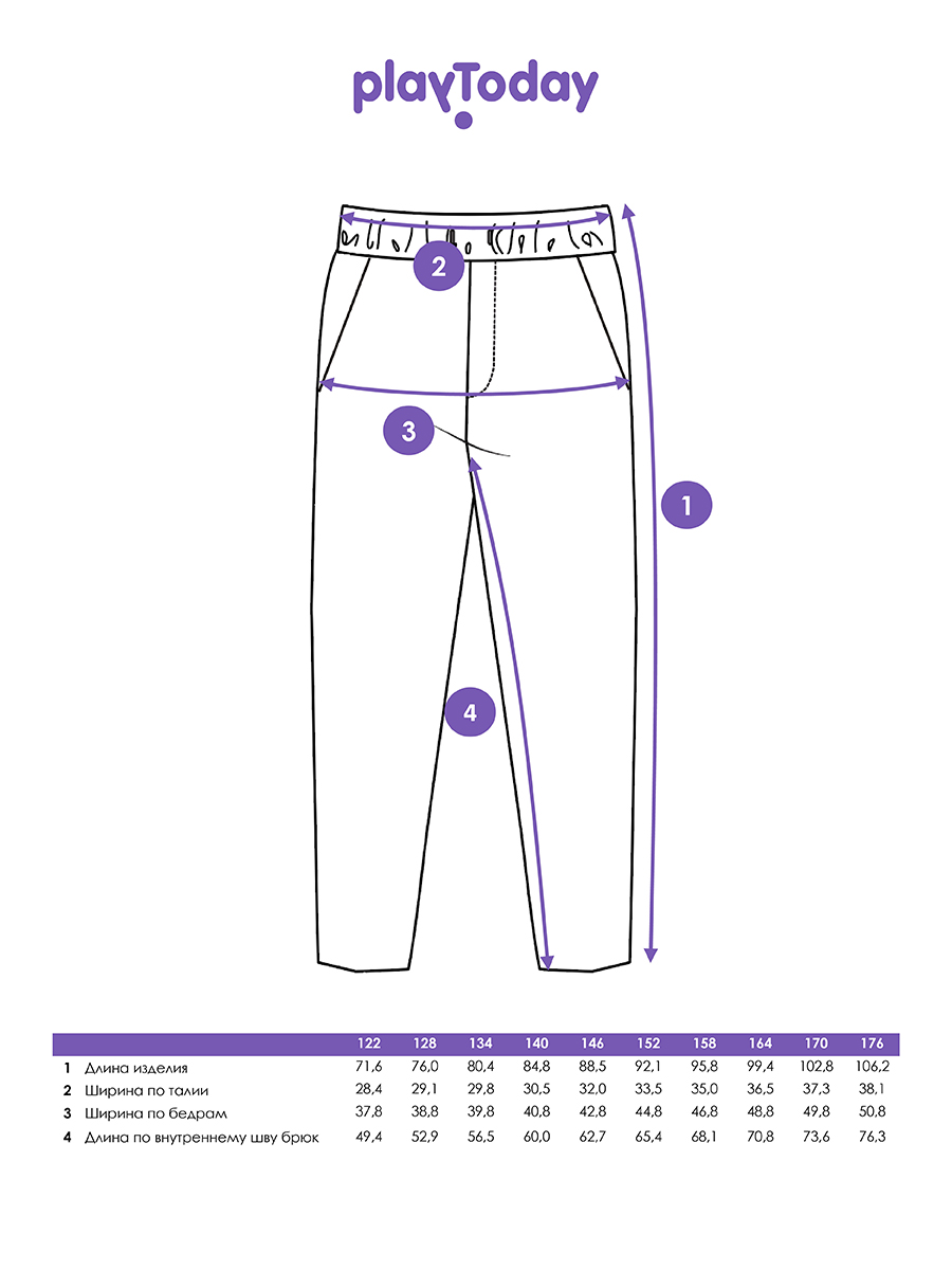 Брюки PlayToday 22417047 - фото 7