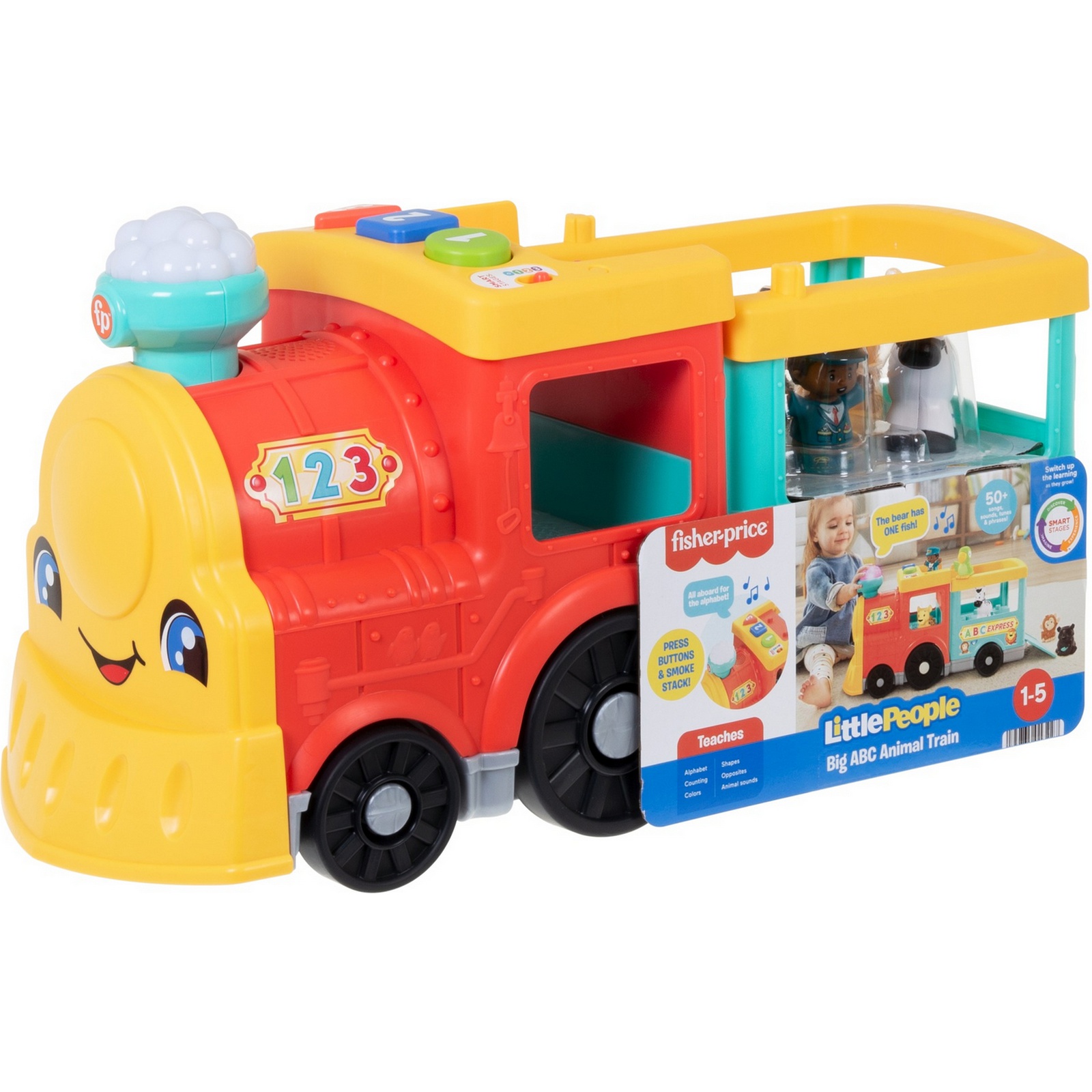 Игрушка Fisher Price Little People АБВ-экспресс с животными HHH21 купить по  цене 1999 ₽ в интернет-магазине Детский мир