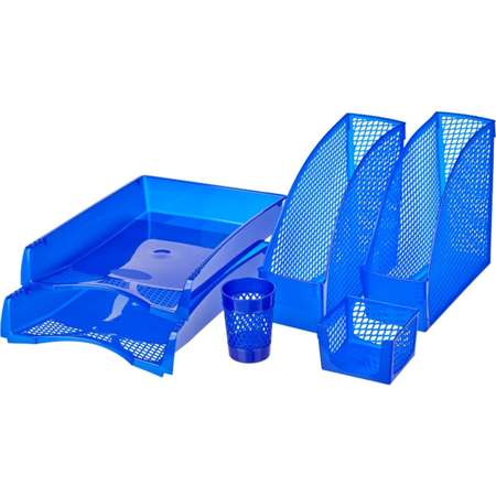 Канцелярский набор Attache настольный пластиковый эконом синий