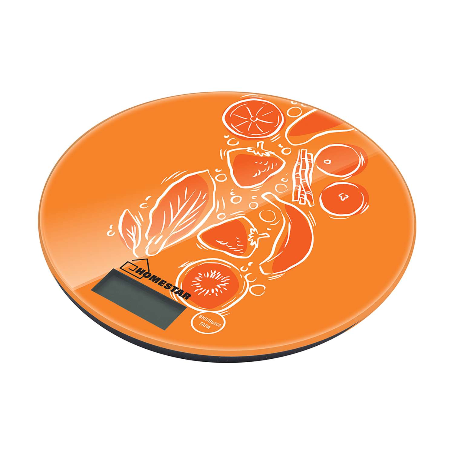 Весы кухонные электронные Homestar HS-3007S до 7 кг оранжевые - фото 1