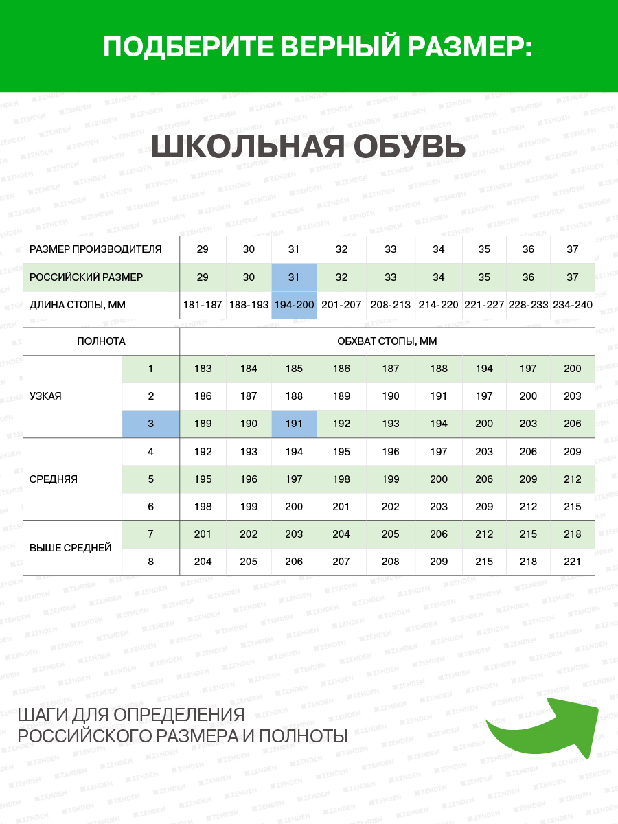 Полуботинки ZENDEN first 17-41BO-089TT - фото 8