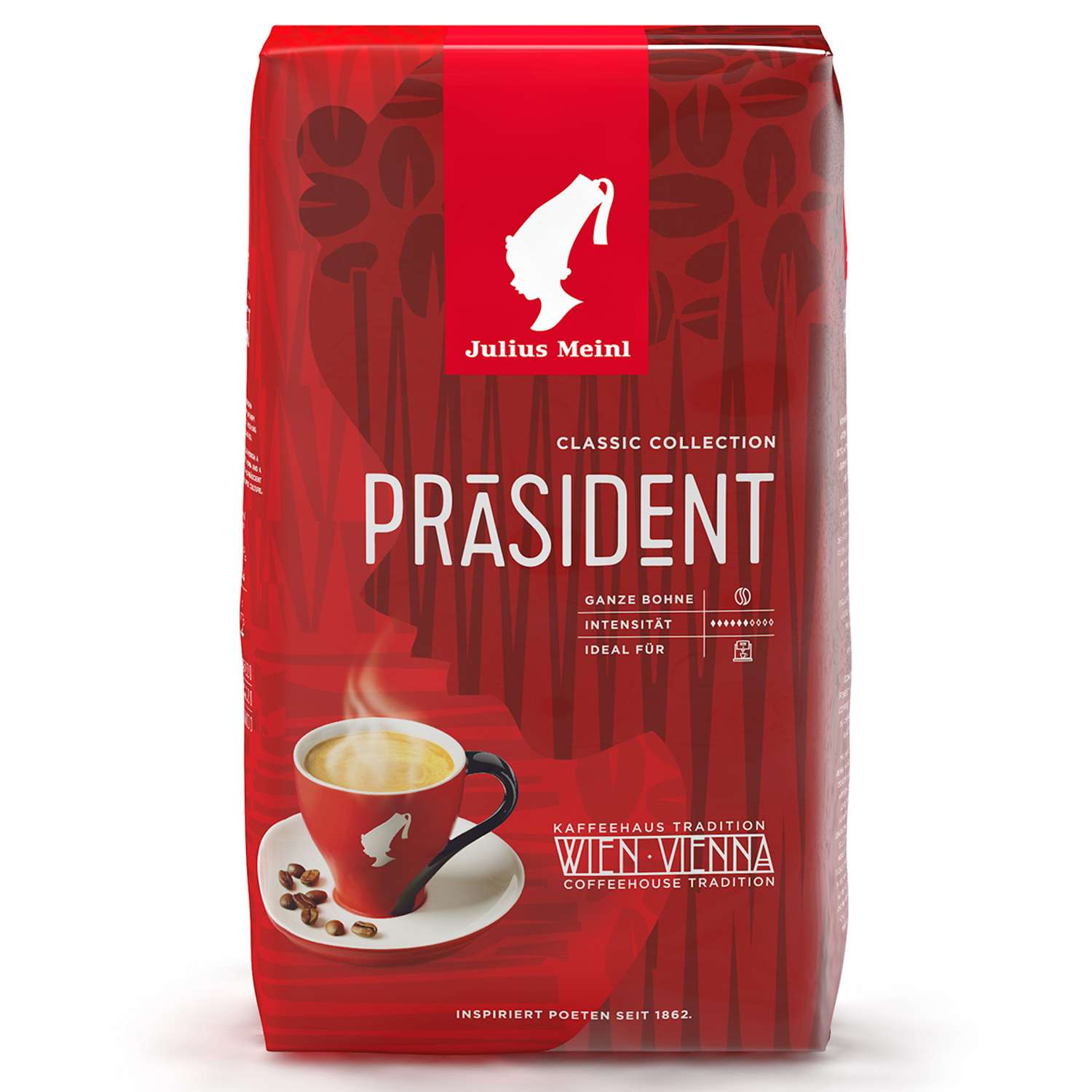 Кофе в зернах Julius Meinl Президент Классическая Коллекция 1кг - фото 2