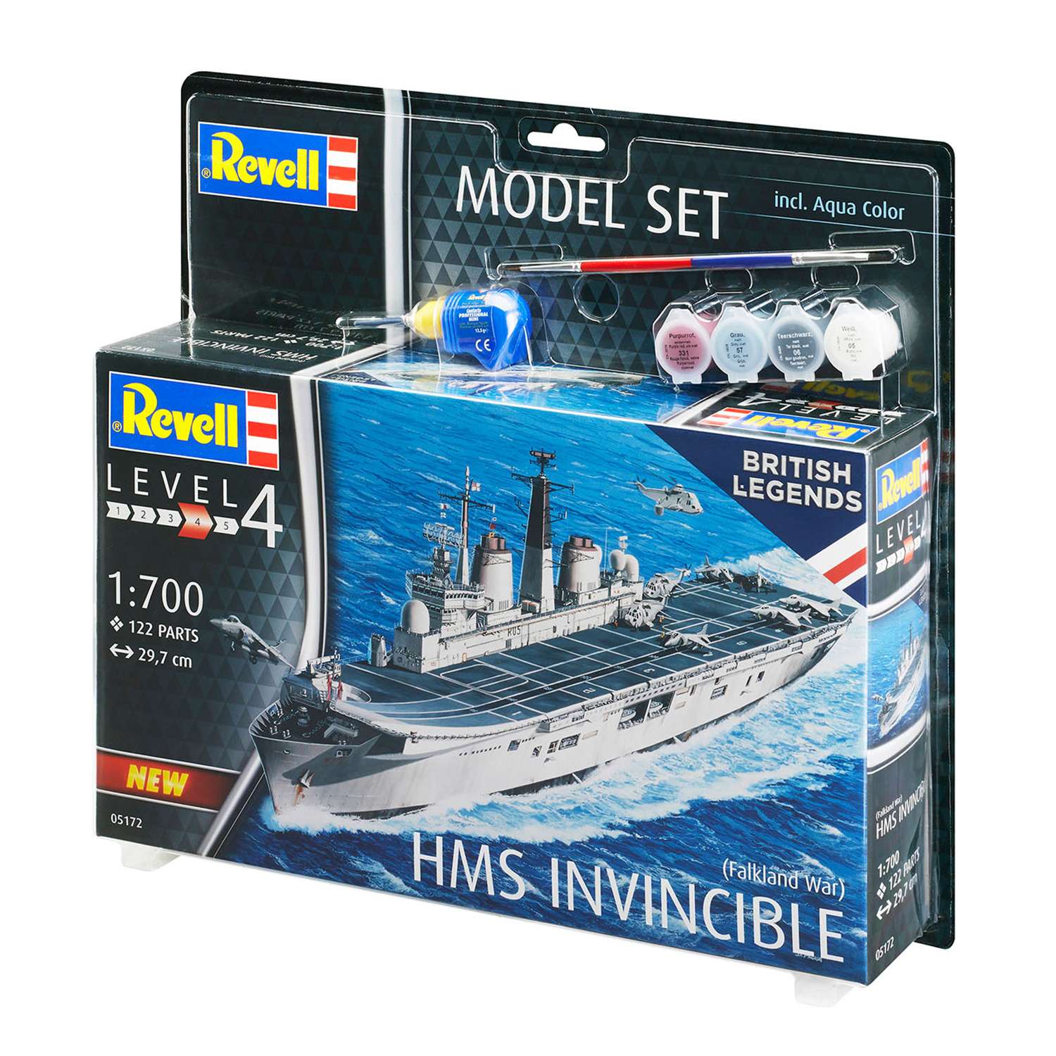 Сборная модель Revell Линейный крейсер HMS Инвинсибл Фолклендская война 65172 - фото 2