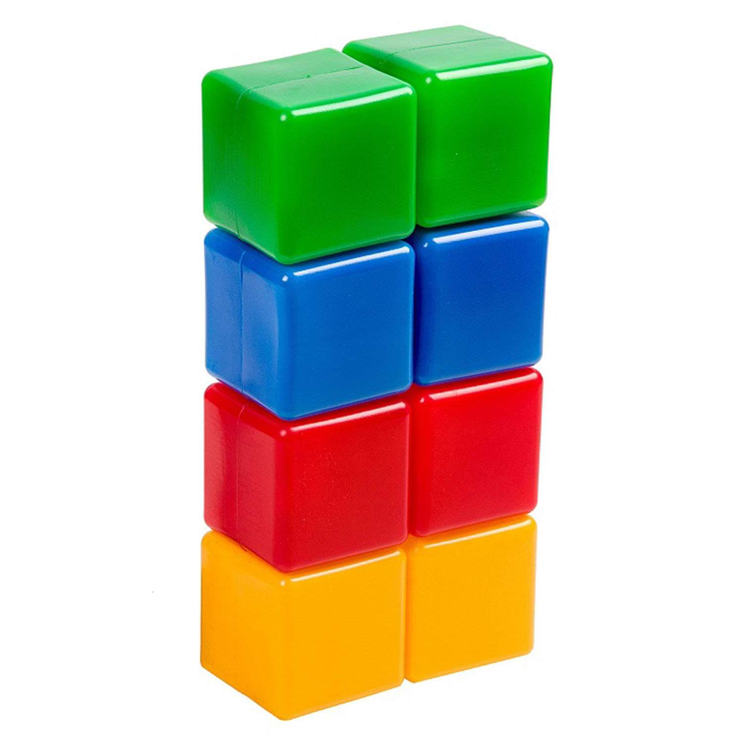 Кубики Юг-Пласт 8 деталей пластик - фото 1
