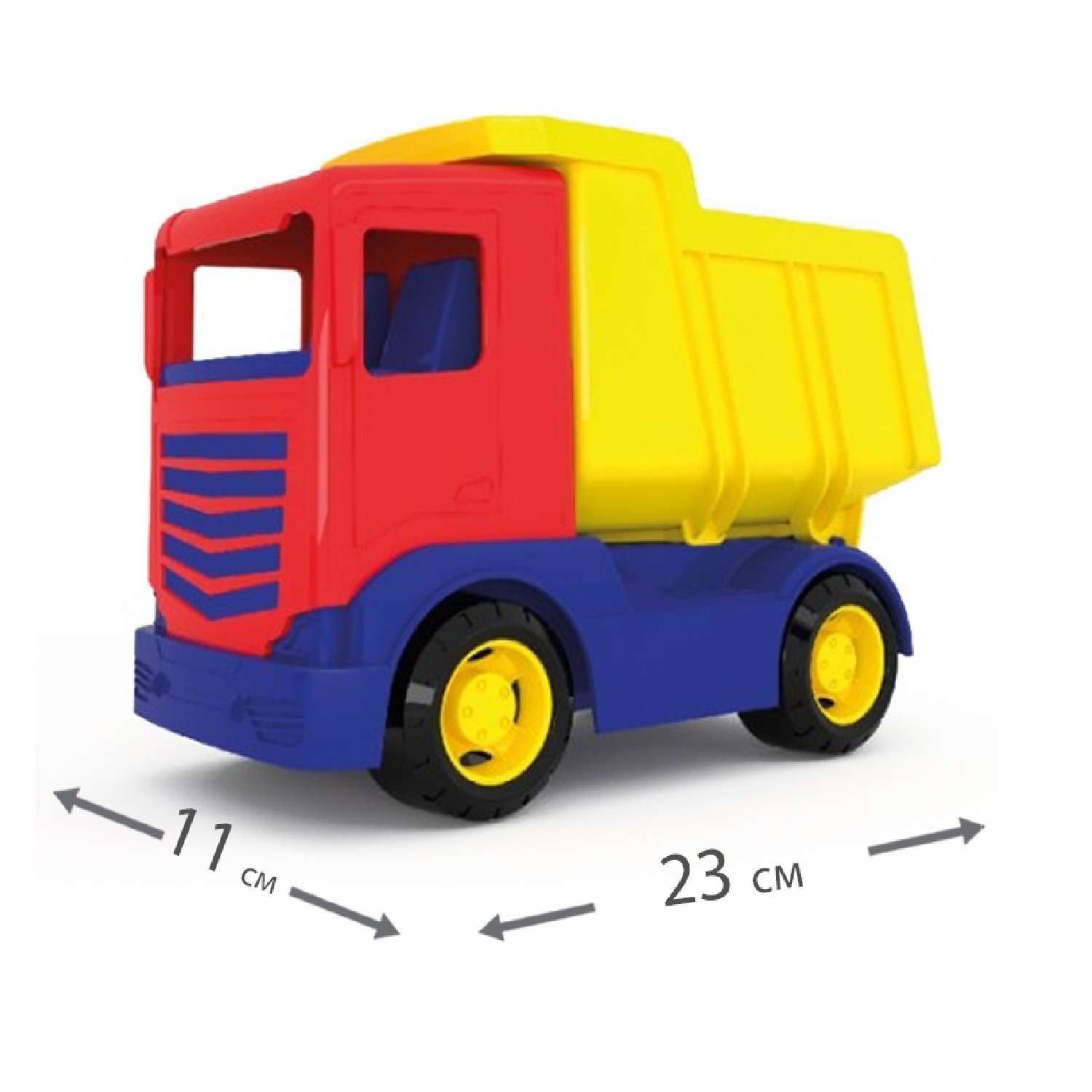 Машинка детская грузовик Green Plast Самосвал игрушечный - фото 6