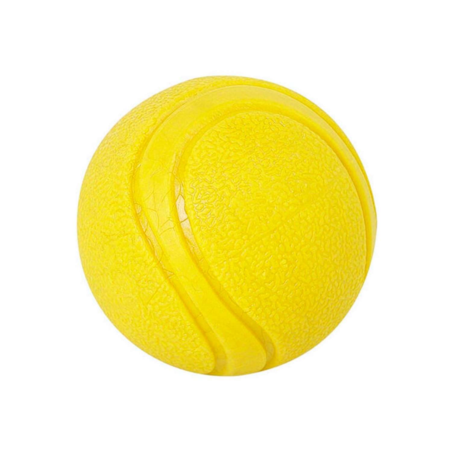 Игрушка для собак Woof мяч резиновый желтый - фото 7
