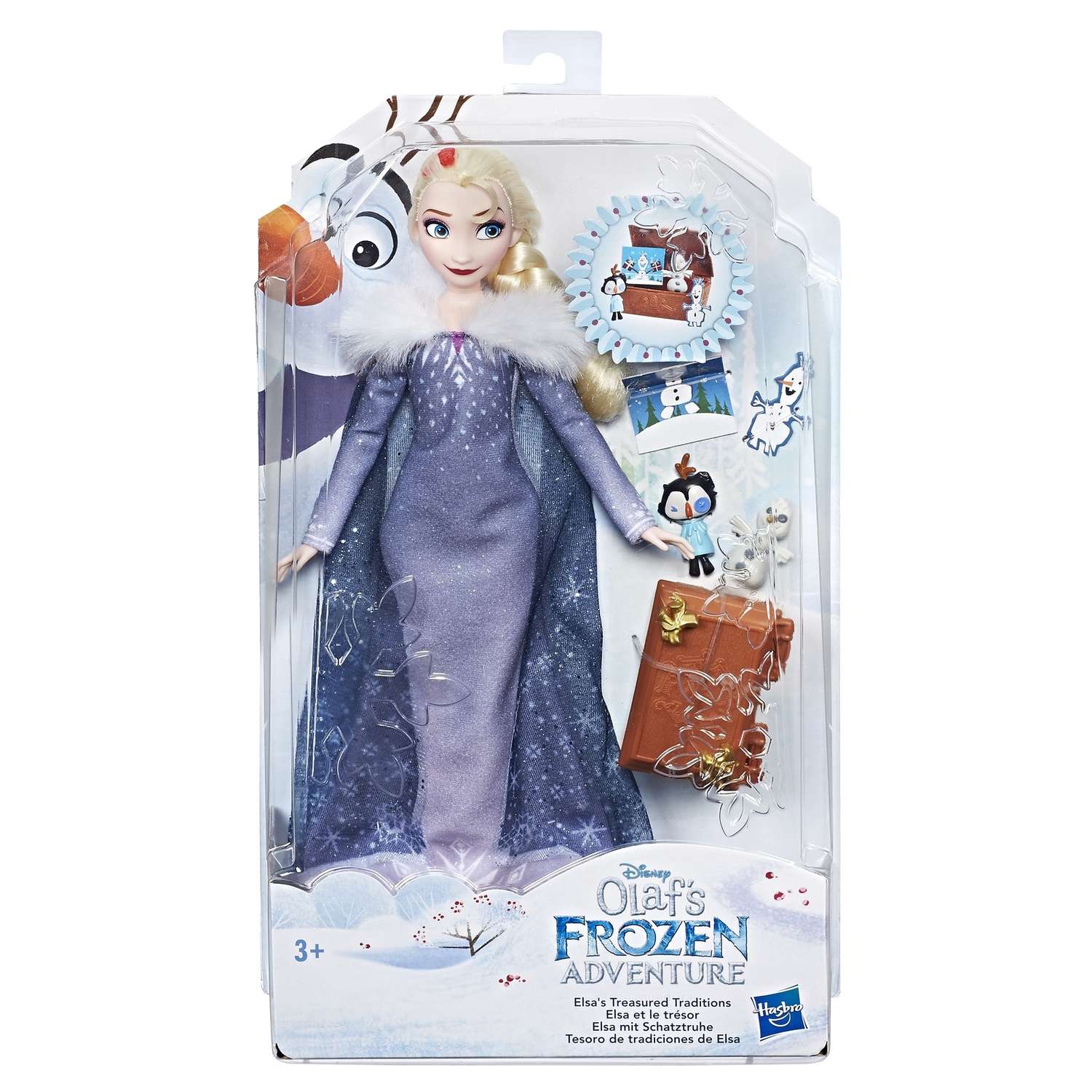 Кукла Disney Frozen Холодное Сердце Рождество Эльза и Олаф C3382EU4 - фото 4