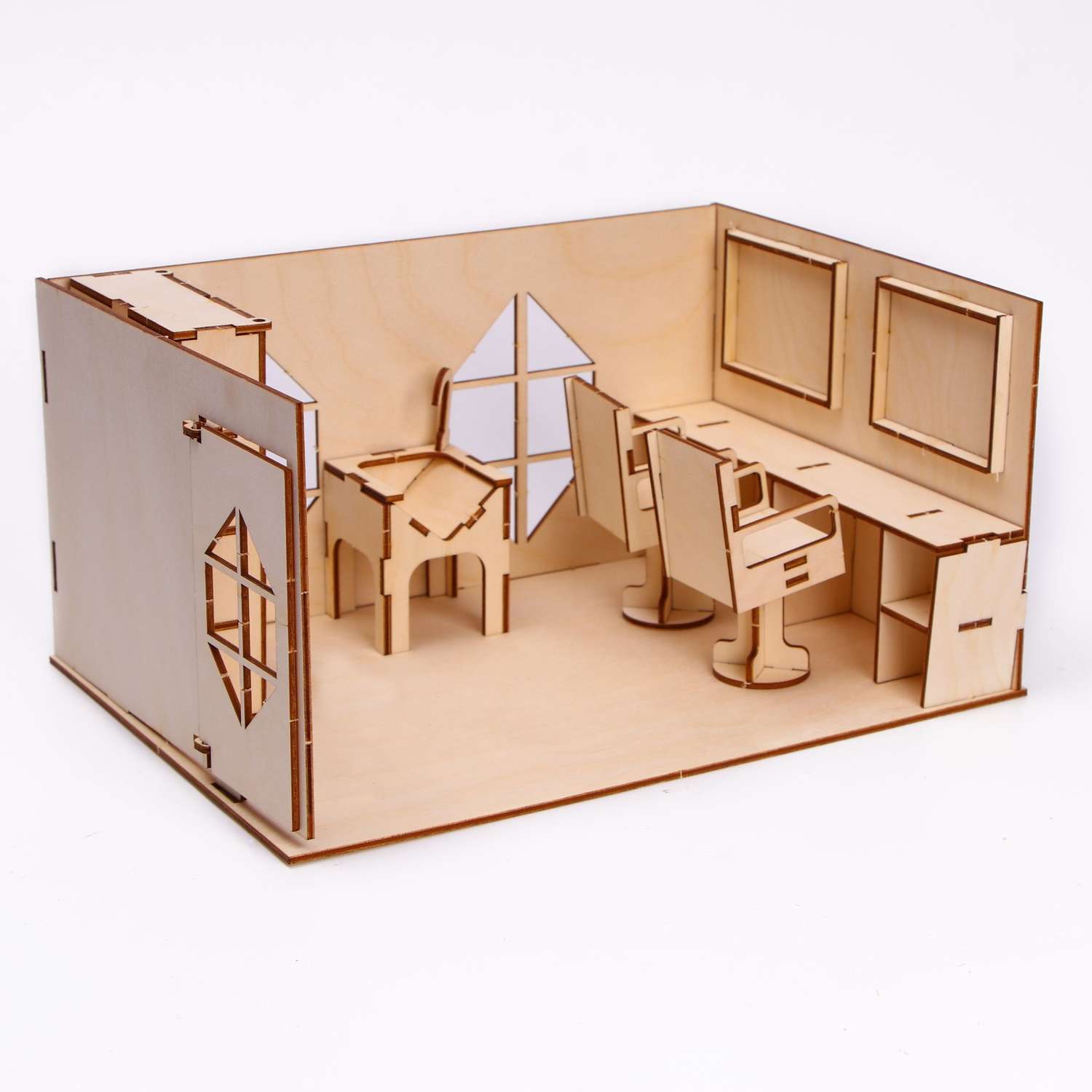 Игровой набор Лесная мастерская кукольной мебели «Салон красоты» 7878120 - фото 1