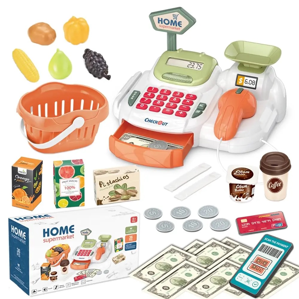 Игровой набор ТОТОША касса, продукты - фото 10