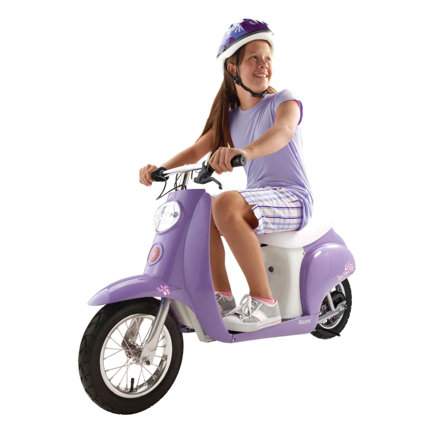 Электромотоцикл для детей RAZOR Pocket Mod Betty сиреневый - фото 5