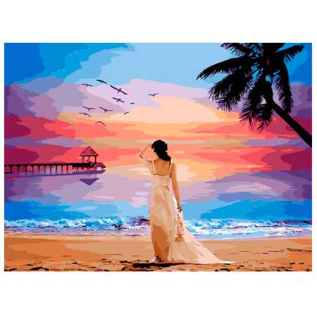Картина по номерам Цветной Остров мечты 40x50 см Цветной
