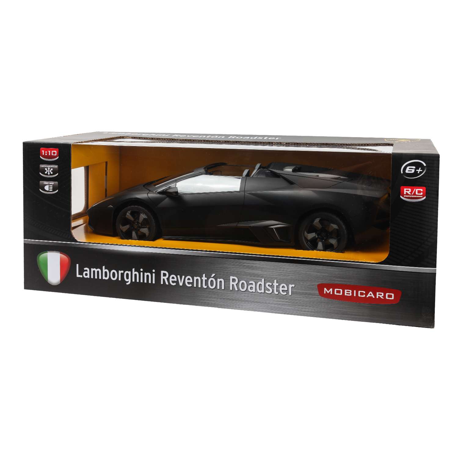 Машинка Mobicaro РУ 1:10 Lamborghini Reventon Черная YS033877-B - фото 2