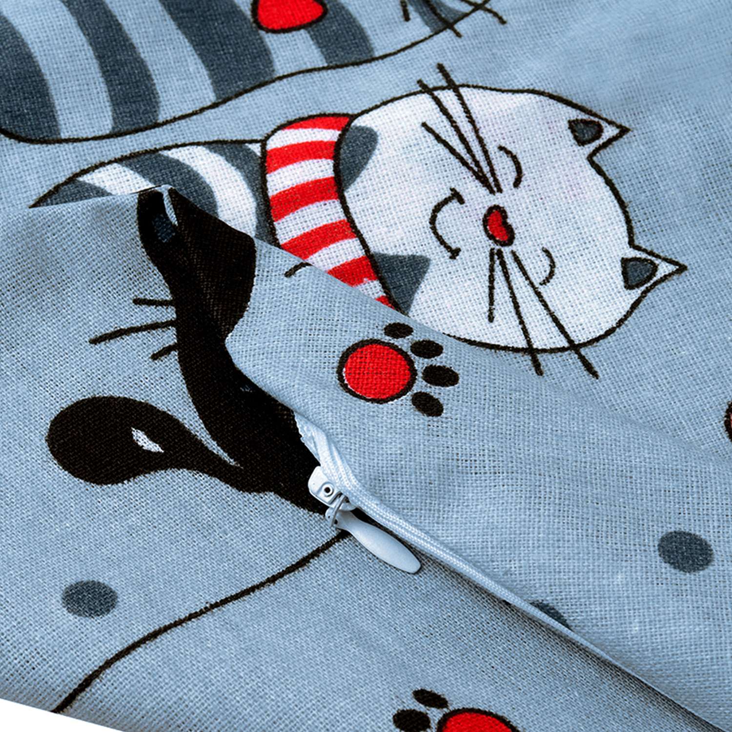 Подушка для беременных Amarobaby Кошки U-образная Серый ABDM-40U-Ko - фото 6