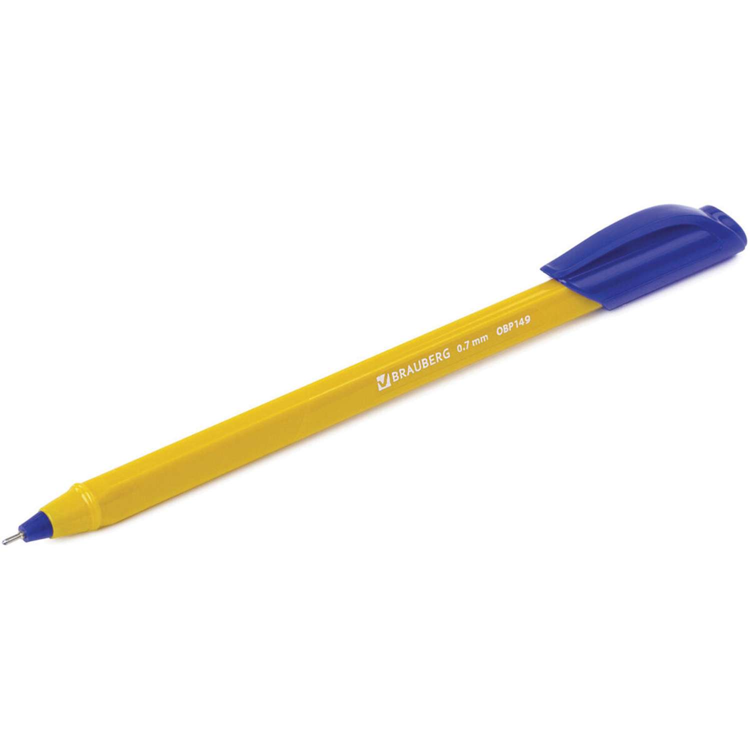 Ручки шариковые Brauberg Extra Glide Orange синие набор 12 штук - фото 8