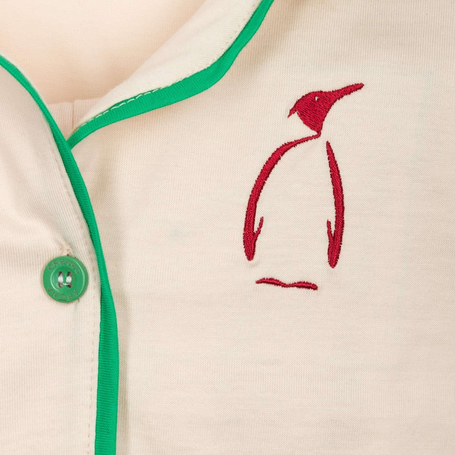 Пижама Aruna 5214 Пижама с рубашкой Пингвин красный - фото 3