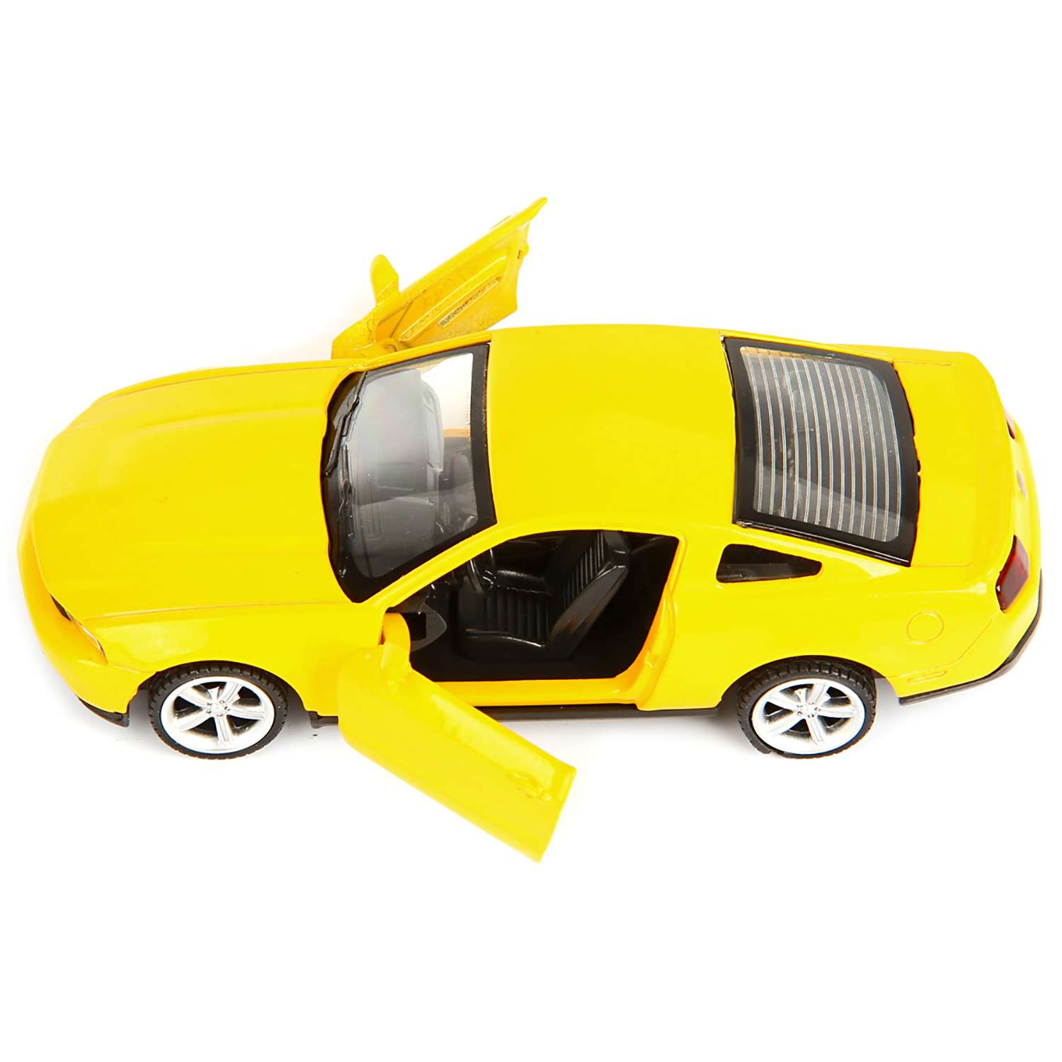 Yellow mustang deals toy car