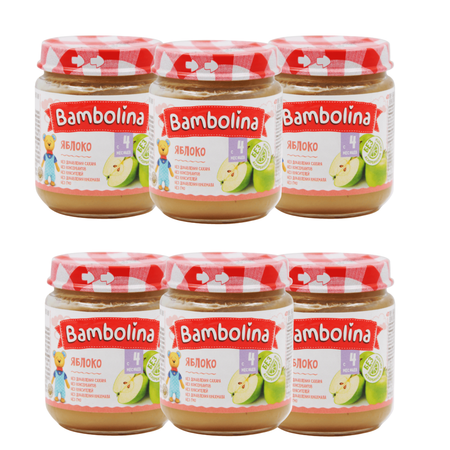 Яблоко пюре Bambolina 100г Х 6 шт