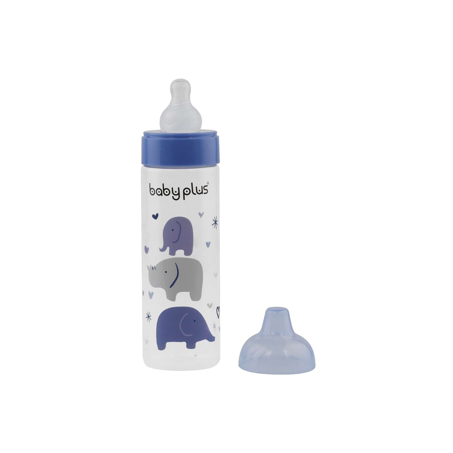 Бутылочка для кормления Baby Plus с соской BP5166-A 250 мл синяя - фото 2