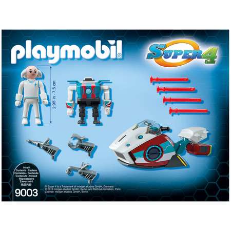 Конструктор Playmobil Супер4 с Доктором Х и Робот 9003pm