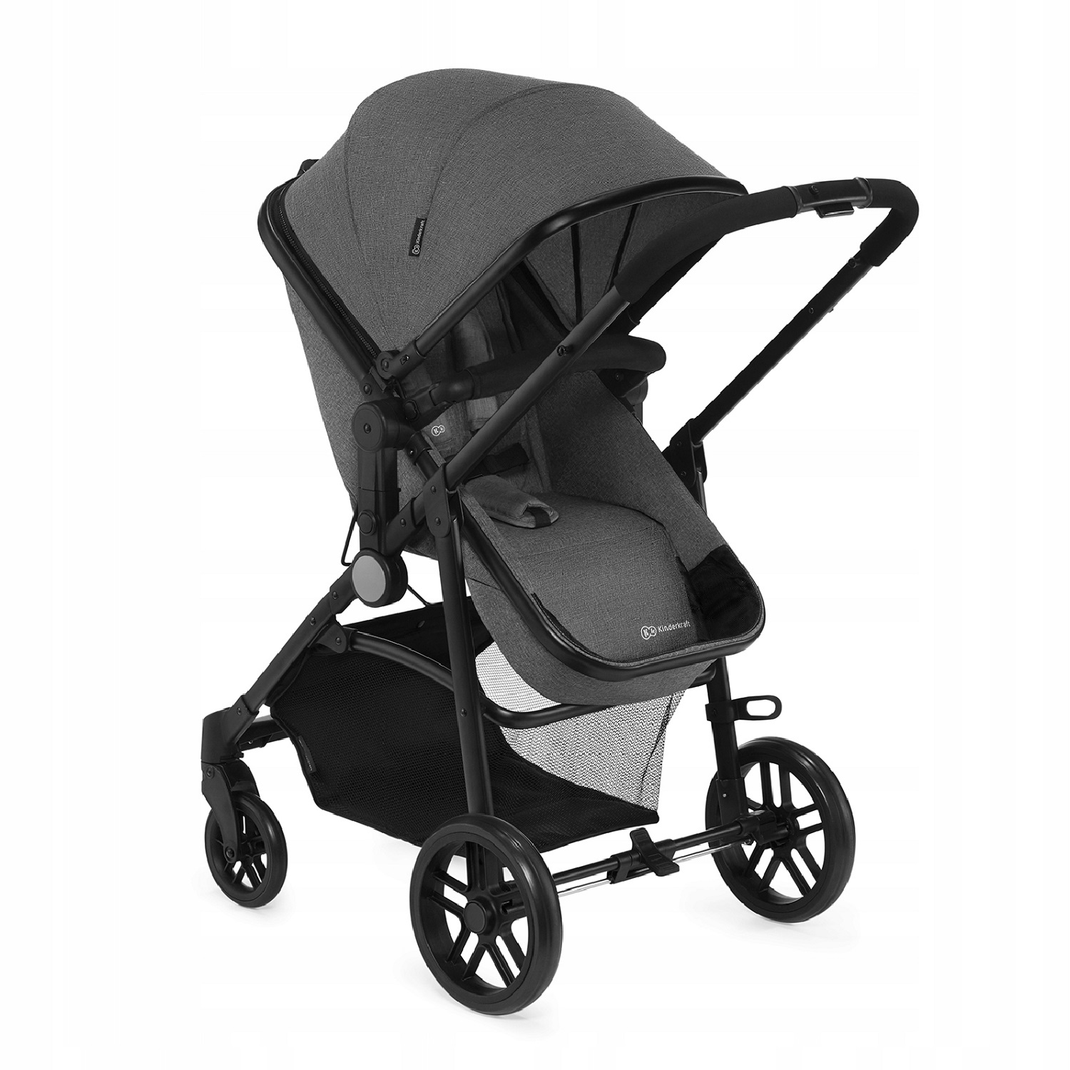 Коляска 2в1 Kinderkraft Juli Grey - фото 4