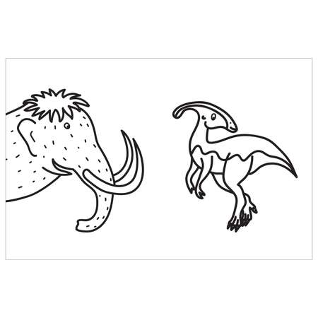 Раскраска Росмэн Моя первая большая раскраска Динозавры