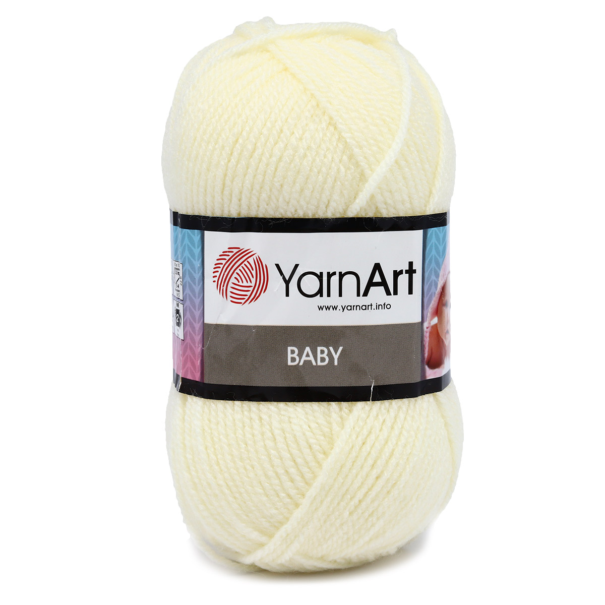 Пряжа для вязания YarnArt Baby 50 гр 150 м акрил мягкая детская 5 мотков 502 экрю - фото 7