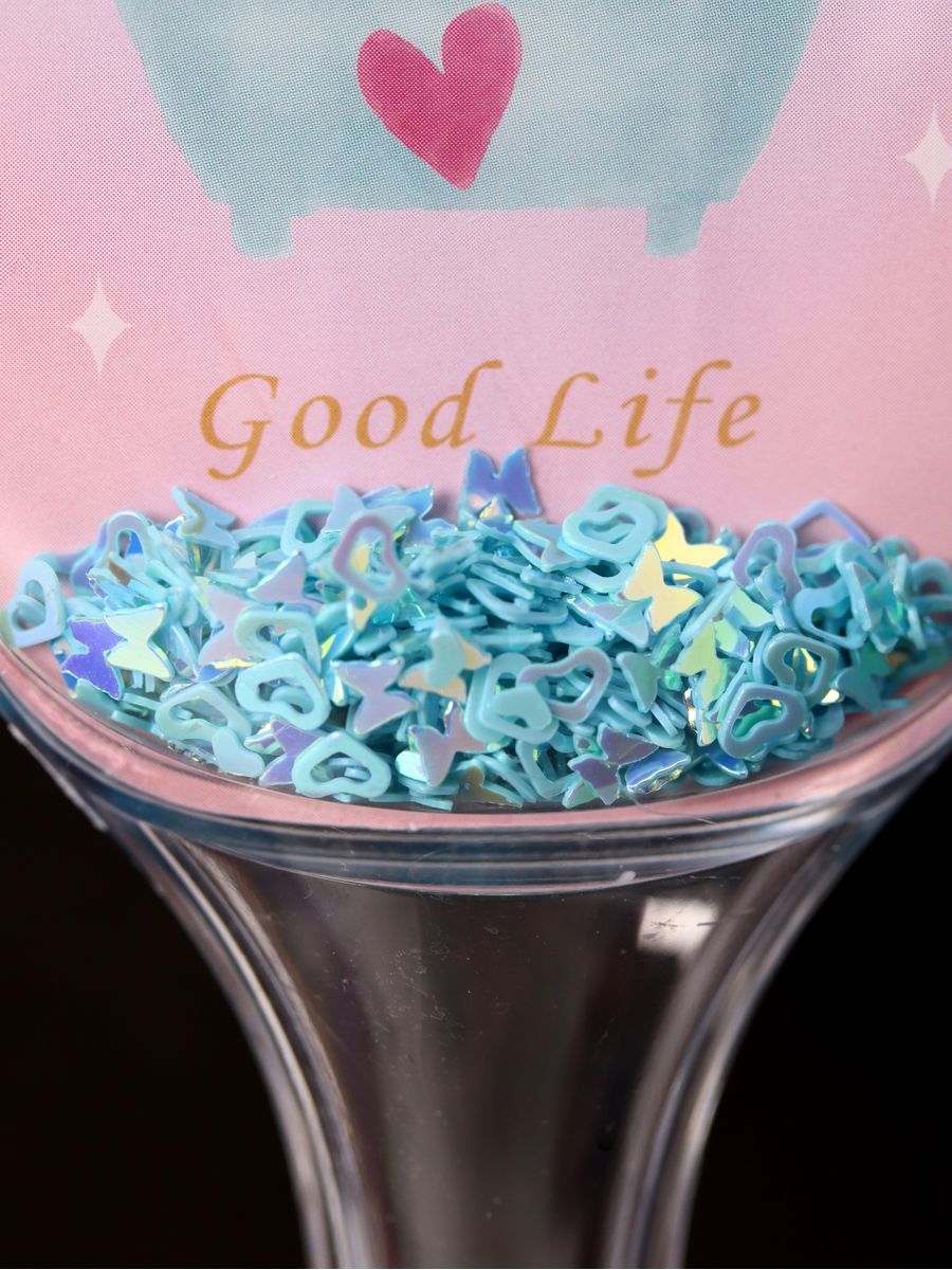 Расческа iLikeGift Sequins cactus pink-blue - фото 5