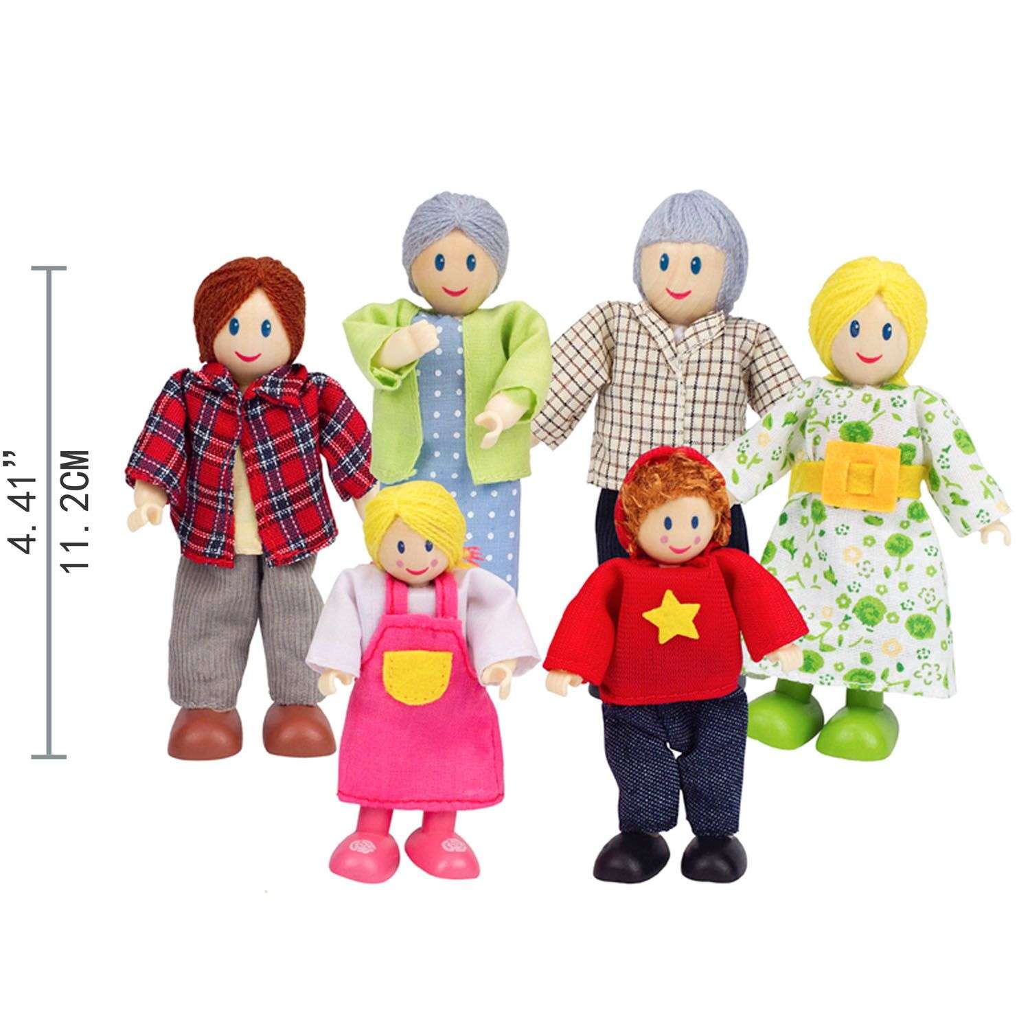 Набор мини-кукол Hape Счастливая семья европейская E3500_HP E3500_HP - фото 3
