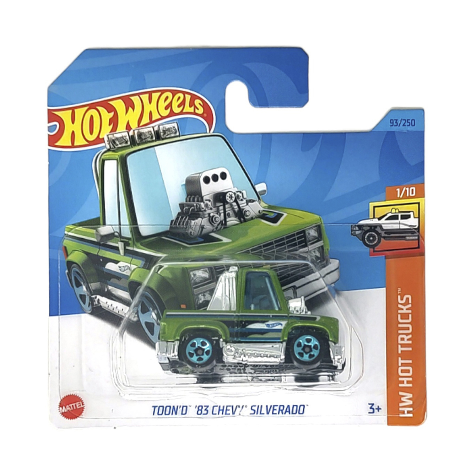 Пикап Hot Wheels toon d 83 chevy silverado 1:64 5785-A93-HKH98 - фото 2