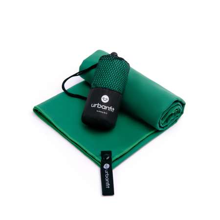 Полотенце спортивное Urbanfit темно-зеленый размер 50х100 см