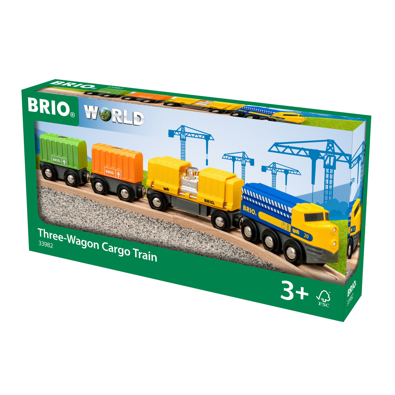 Игровой набор BRIO длинный товарный поезд - фото 6