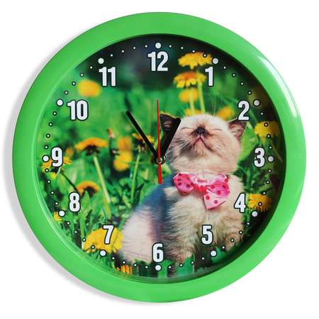 Часы настенные Соломон «Котёнок» d-28 см
