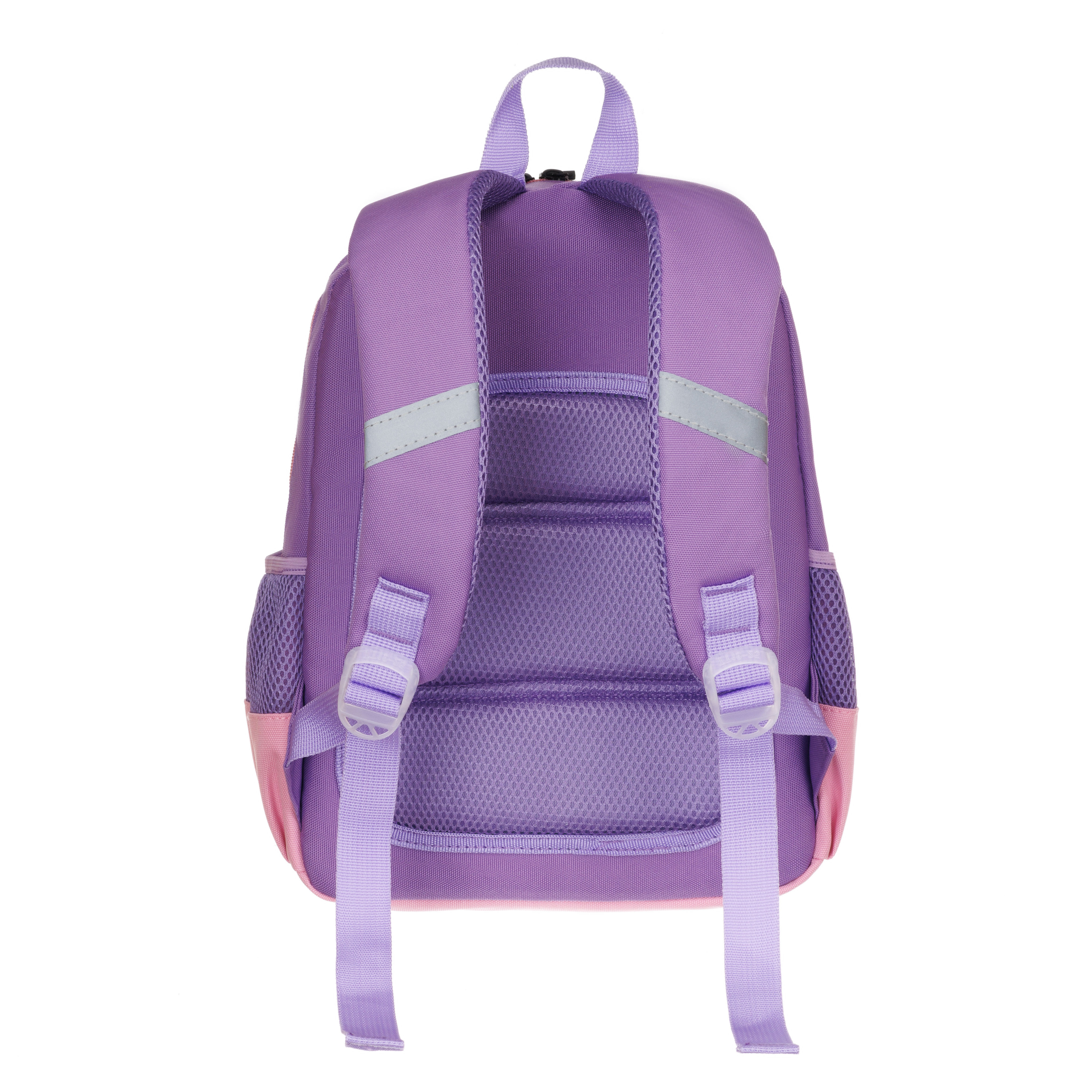 Рюкзак TORBER CLASS X Mini сиреневый розовый с орнаментом и Мешок для сменной обуви - фото 5
