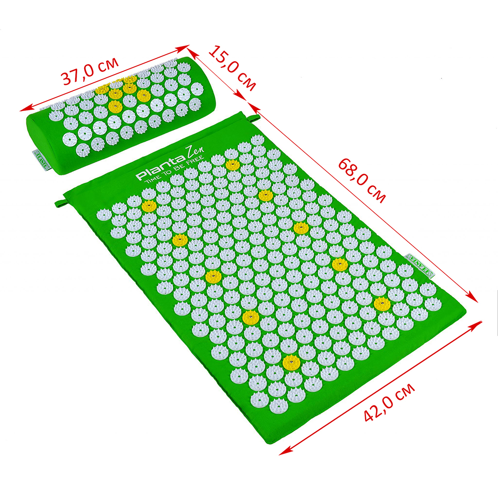 Массажный акупунктурный коврик Planta набор с подушкой PZ-SET1 18 магнитов сумка для хранения - фото 8
