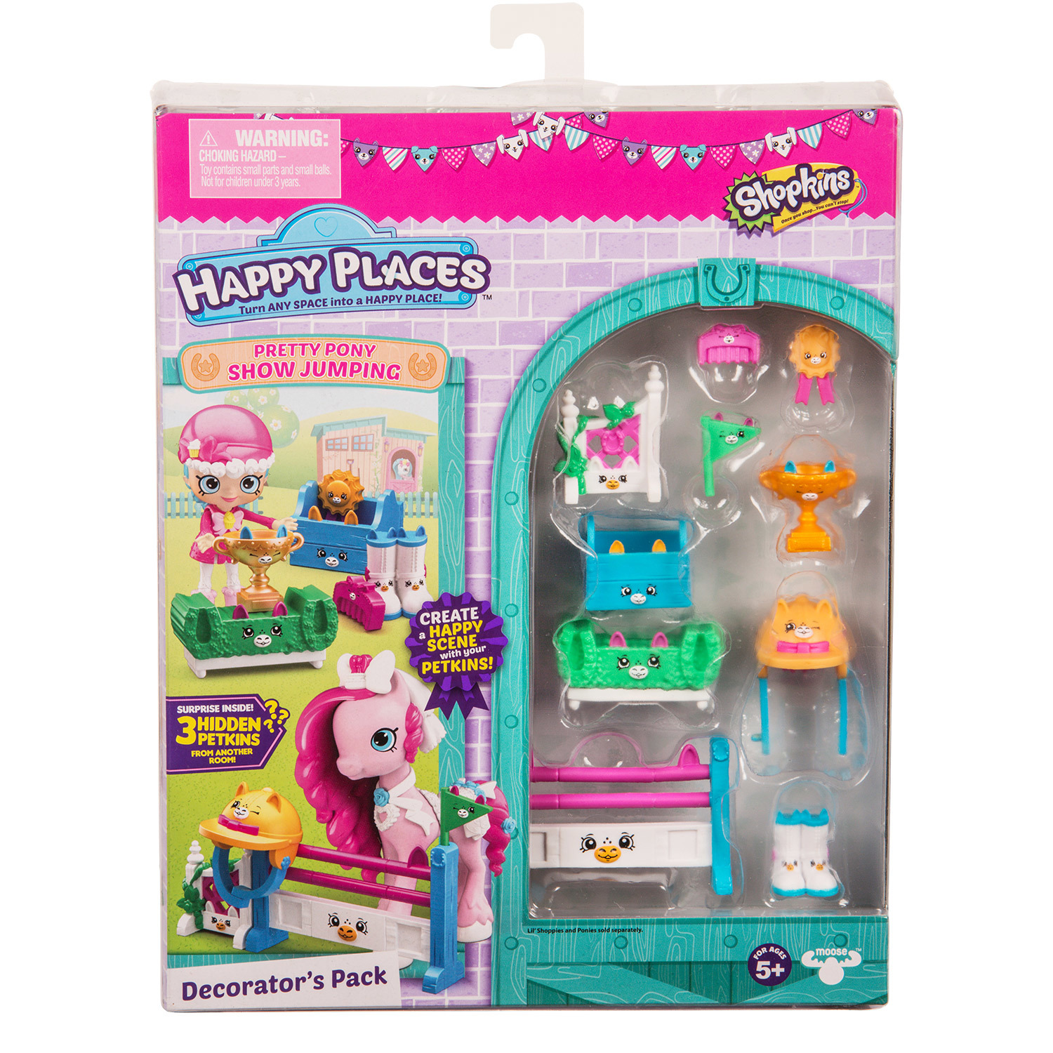 Набор для декора Happy Places Shopkins Конкурс прыжков через барьер для пони 56679 - фото 2