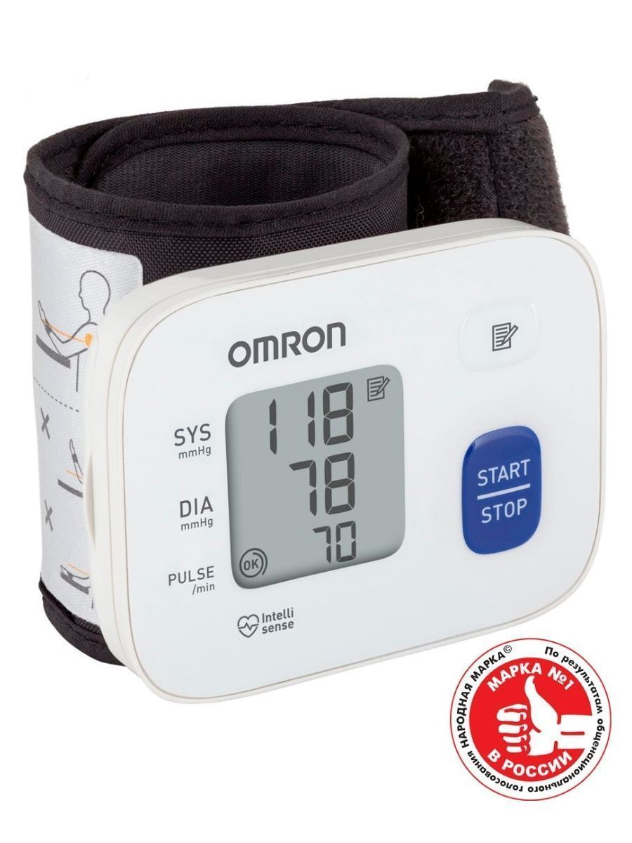 Тонометр автоматический OMRON RS1 HEM-6120-RU - фото 1