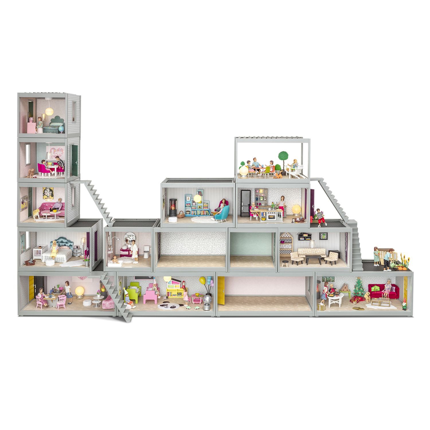 Кукольный домик Lundby Комната 44 см открытый на 360 обои в наборе LB_60102400 LB_60102400 - фото 9