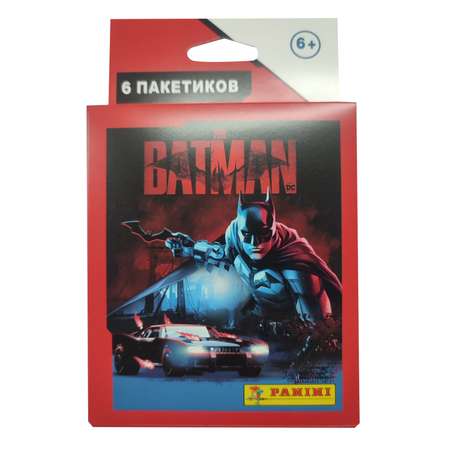 Наклейки коллекционные Panini Batman Бэтмен 6 пакетиков в эко-блистере
