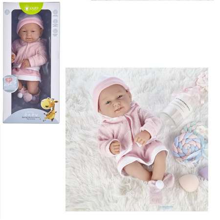 Кукла-пупс Junfa Pure Baby 35см в розовом платье